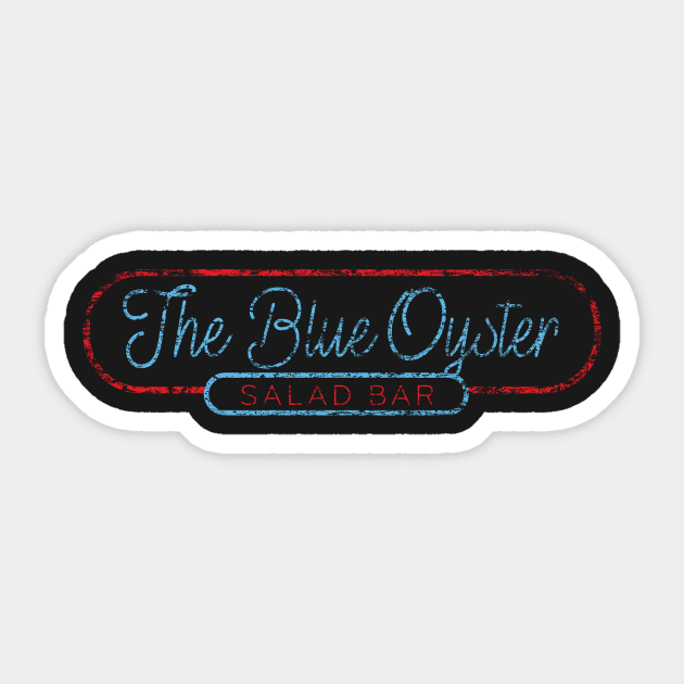 The Blue Oyster Sticker by MindsparkCreative